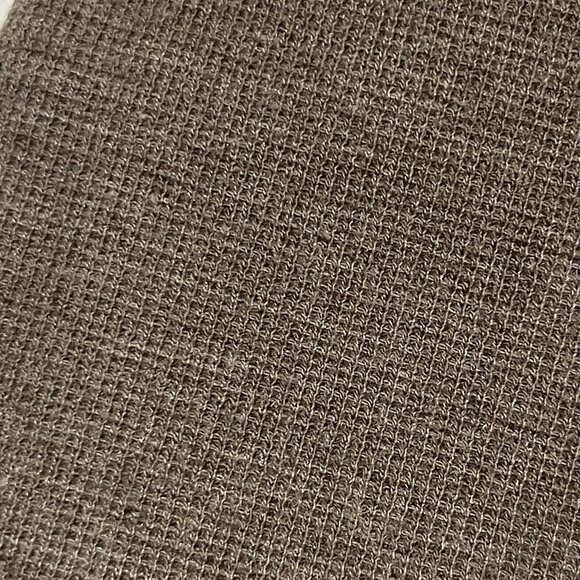 Chalet Womens Waffle Knit Ruffle Cardigan Size S Brown Bohemian Lagenlook Boho - Picture 5 of 7